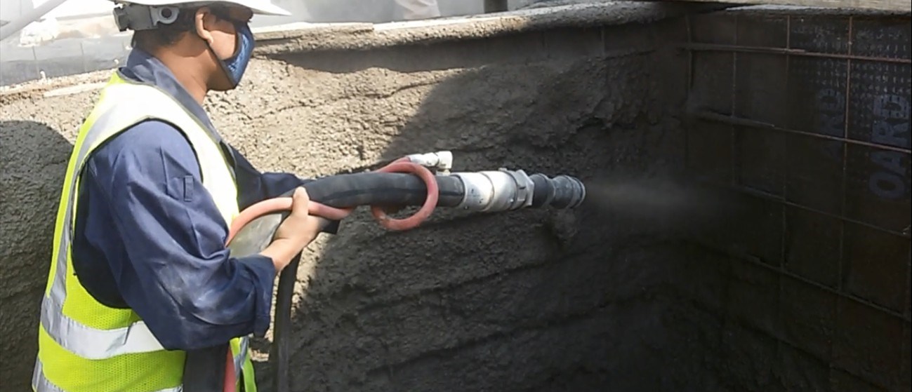 Gunite Material Sparying Dubai