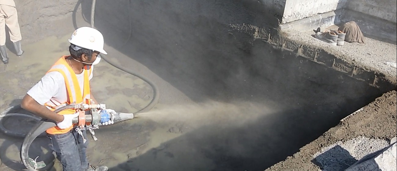 Gunite Material Sparying Dubai